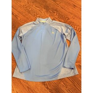ADIDAS WOMEN'S Ultimate365 1/4 ZIP Mock LS TOP GOLF LARGE BLUE. XL